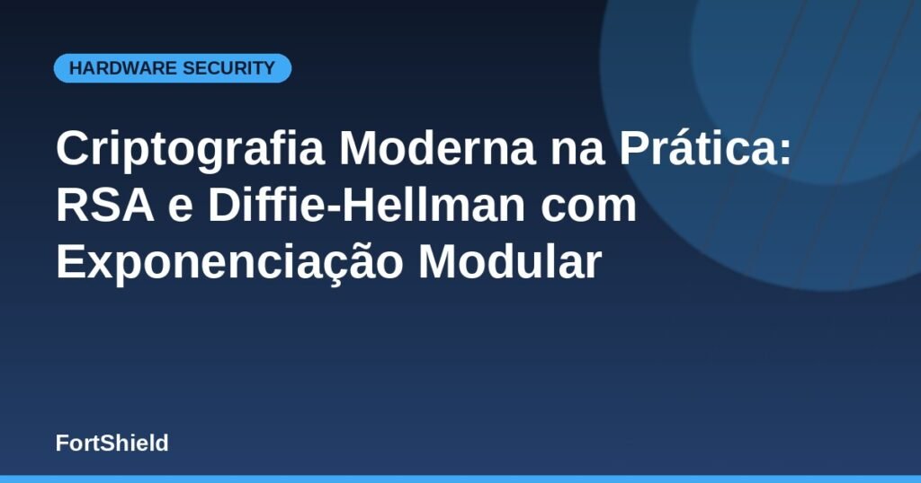 Criptografia Moderna na Prática: RSA e Diffie-Hellman com Exponenciação Modular